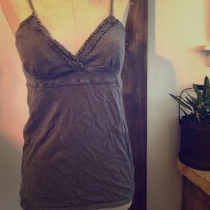 American Eagle tank top. Gray v neck.